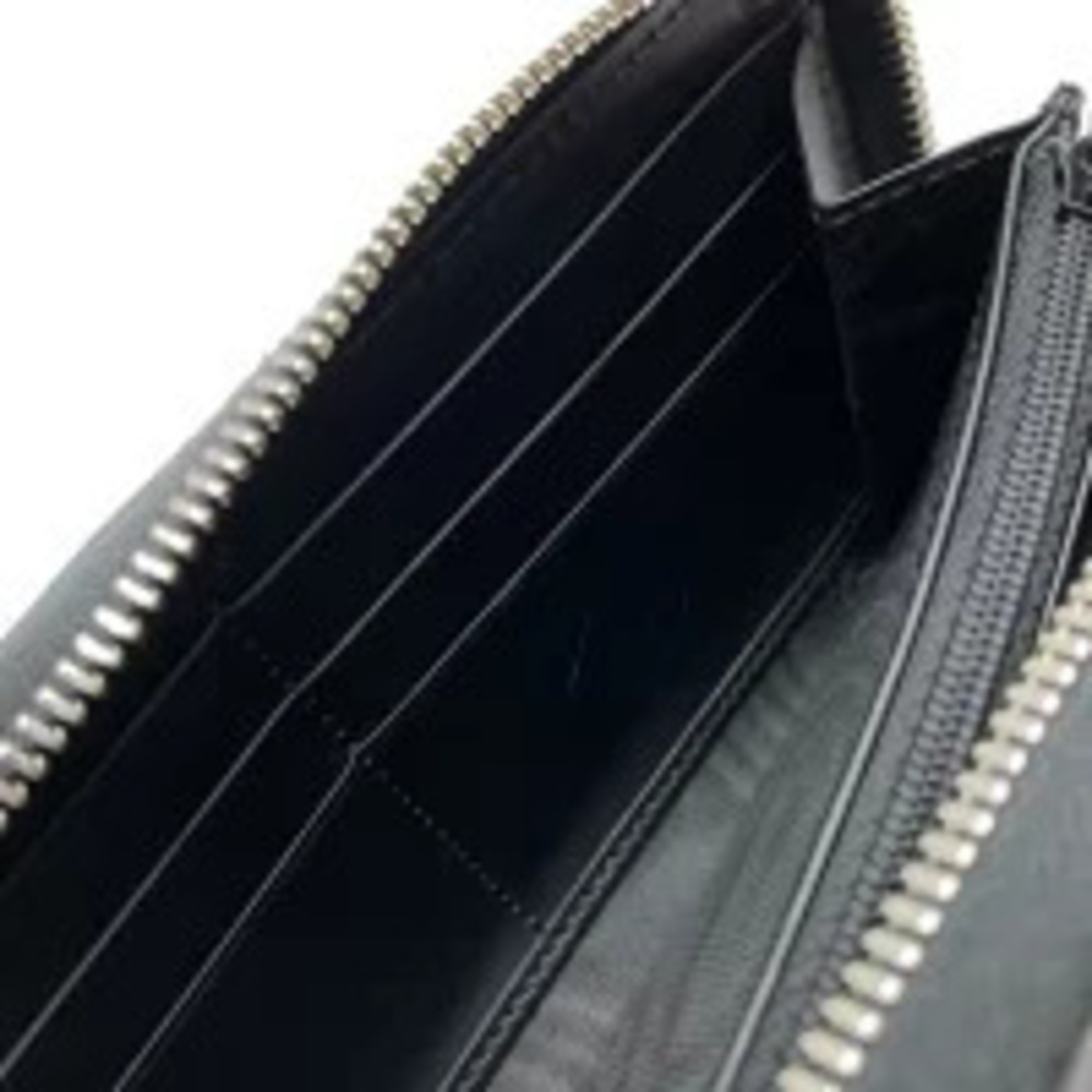GUCCI Round Zip Long Wallet GG Supreme Kingsnake Snake Gray - Picture 7 of 9